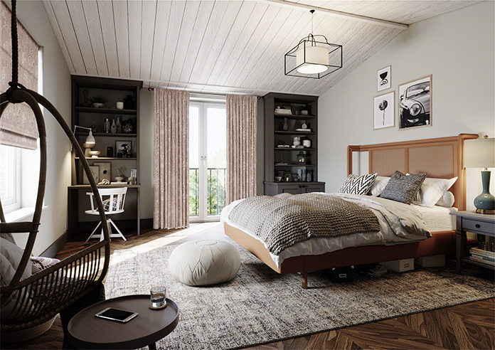 Almond Blossom, Pebble - Made to Measure Curtains - Image 7